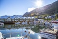 Fishing port of the picturesque town north of Iceland called Olafsfjordur