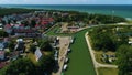 Fishing Port Rowy Port Rybcki Aerial View Poland