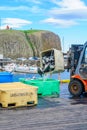 Fishing port scene in Stykkisholmur Royalty Free Stock Photo