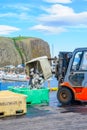 Fishing port scene in Stykkisholmur Royalty Free Stock Photo