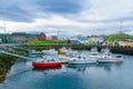 The fishing port, in Stykkisholmur Royalty Free Stock Photo