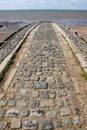 Whitstable Kent. Cobbled slipway leading to the sea.