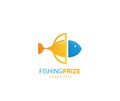 Fishing prize design logo