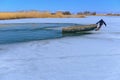 fishing profession in difficult winter conditions