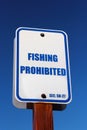 Fishing Prohibited Sign