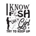 Fishing Quote and Saying good for poster. I know fish like a girl