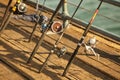 Fishing Reels on the Dock