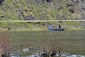 Fishing in the river in Montana Royalty Free Stock Photo