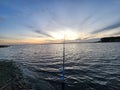 Fishing river sunset chile relax