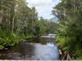 Fishing river in Tasmania Australia