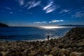 A Lonely Fisherman in the Mediterranean