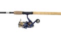 Fishing rod. Feeder spinning. The fishing reels is mounted on a fishing rod for catching bream, carp, roach and other peaceful