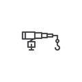 Fishing rod line icon Royalty Free Stock Photo