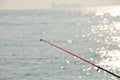 Fishing rod red fishing rod