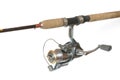 Fishing-rod with spinning-wheel Royalty Free Stock Photo