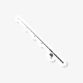 Fishing rod sticker, simple icon Royalty Free Stock Photo