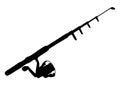 Fishing rod. Vector image