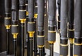 fishing rods of different construction and purpose on the counter