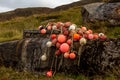 Fishing Ropes And Buoys On The Hebridean Island Of South Uist