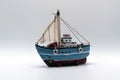 Fishing sailing ship miniature model Royalty Free Stock Photo