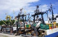 Fishing ships in the port of Liepaja, Latvia