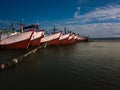 Fishing ships waiting III