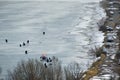 Fishing on Siberian ice