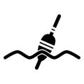 Fishing sign icon. Float bobber symbol. Vector