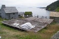 Fishing stage at Random Passage Newfoundland Royalty Free Stock Photo