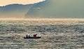 fishing during stoem in la spezia gulf