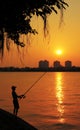 Fishing the sun