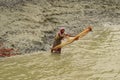FISHING WOMAN in Indian sundarban