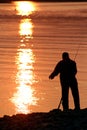 Fishing at Sunset