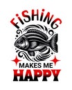 Fishing t-shirt Design, vector shirt design vintage and retro style tee Royalty Free Stock Photo