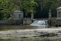 Old Fishing Tabernacles and Cascade in Summer.