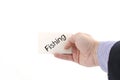 Fishing text concept Royalty Free Stock Photo