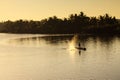 Fishing at Thu Bon river, Quang Nam, Vietnam Royalty Free Stock Photo