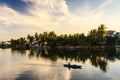 Fishing at Thu Bon river, Quang Nam, Vietnam