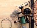 Fishing tackle background