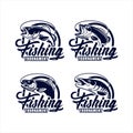 Fishing Tournament vector design logo collection