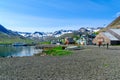 The fishing town Siglufjordur Royalty Free Stock Photo