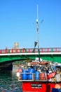 Fishing trawler and boat, Weymouth. Royalty Free Stock Photo