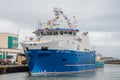 Fishing trawler Steinunn in port of Hofn in Hornafjordur in south Iceland