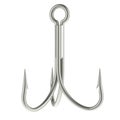 Fishing Treble Hook, 3D rendering