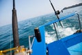 Fishing trolling a motor boat in Andaman Sea, coast Thailand Royalty Free Stock Photo