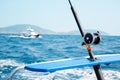 Fishing trolling tuna in the Andaman Sea Royalty Free Stock Photo