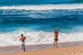 Fishing Men Beach Surf