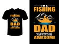 Fishing Typography T-Shirt Design Vector Illustration Template Royalty Free Stock Photo