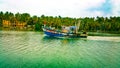 Fishing vessel in the backwaters of Kerala,  India Royalty Free Stock Photo