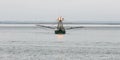 Fishing vessel George Allen in the gloom of Grays Harbor Washington Royalty Free Stock Photo